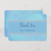 青かわいらしで サンキューカード (正面/裏面)