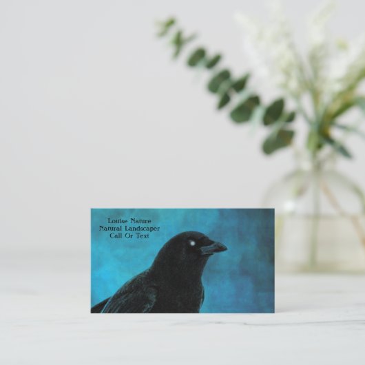 青かわいらしとレイベン 名刺 (スタンド正面)