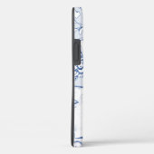 青かわいらしと白うさぎ鳥のフローラリーフスケッチ Case-Mate iPhoneケース (裏面 / 右)