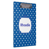 青かわいらしと白の水玉模様 クリップボード (右)