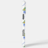 青かわいらしと白のChinoiserieの弓トピアリー Case-Mate iPhoneケース (裏面 / 右)