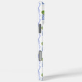 青かわいらしと白のChinoiserieトピアリー Case-Mate iPhoneケース (裏面 / 右)