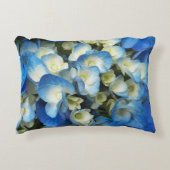 青かわいらしアジサイフローラ アクセントクッション (正面)