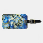 青かわいらしアジサイフローラ ラゲッジタグ (正面横)