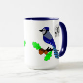 青かわいらしカケバドリ マグカップ (正面右)