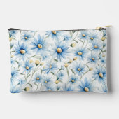 青かわいらしデイジー アクセサリーポーチ (裏面)