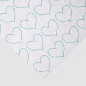 青かわいらしハート 薄葉紙 (詳細)