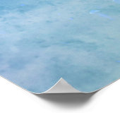 青かわいらしファンタジー馬ポスター ポスター (角)