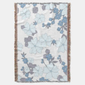 青かわいらしフローラ スローブランケット (正面縦)