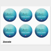 青かわいらしマンダラ抽象芸術石鹸 ラウンドシール (シート)