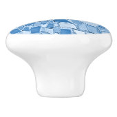 青かわいらしモザイクのドアまたは引き出しノブ セラミックノブ (側面)