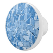 青かわいらしモザイクのドアまたは引き出しノブ セラミックノブ (右)