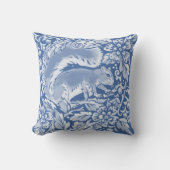 青かわいらしリス林フローラ自然動物 クッション (正面)