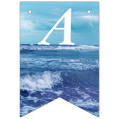 青かわいらし大西洋海波空誕生日 バンティングフラッグ (第2の旗)