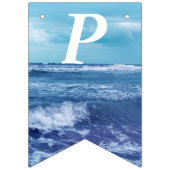 青かわいらし大西洋海波空誕生日 バンティングフラッグ (第3の旗)