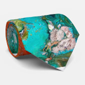 青かわいらし抽象芸術パターン ネクタイ (ロール)