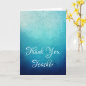 青かわいらし曼荼羅抽象芸術先生鑑賞 カード (黄色い花)