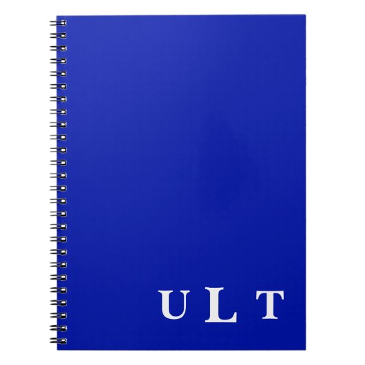 青かわいらし最高のカスタム白色 ノートブック (正面)