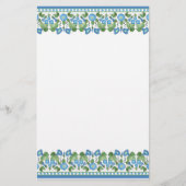 青かわいらし朝顔縁ど文紙 便箋 (正面)