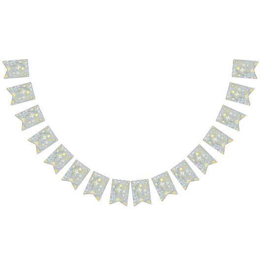 青かわいらし植物野草フローラ バンティングフラッグ (全)