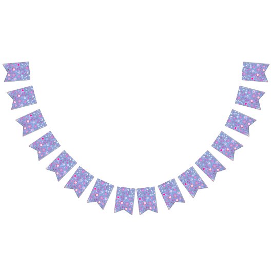 青かわいらし植物野草フローラ バンティングフラッグ (全)