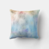 青かわいらし水彩ピローデザインホームデコール クッション (裏面)