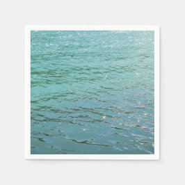 青かわいらし水紙ナプキン スタンダードカクテルナプキン