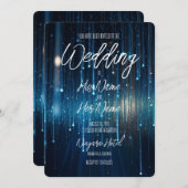 青かわいらし流星群 招待状 (正面/裏面)