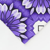 青かわいらし白ヴィンテージ地中海のスタイル フリースブランケット (角)