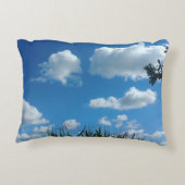 青かわいらし空の雲 アクセントクッション (裏面)