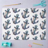 青かわいらし系航海のデザイン11 薄葉紙 (クラフト)