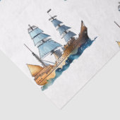 青かわいらし系航海のデザイン12 薄葉紙 (詳細)