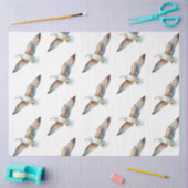 青かわいらし系航海のデザイン4 薄葉紙 (クラフト)