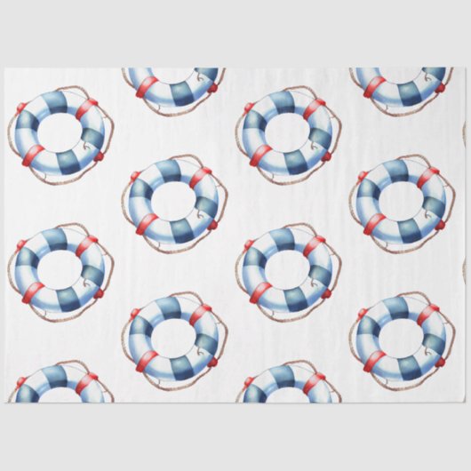 青かわいらし系航海のデザイン5 薄葉紙 (正面)