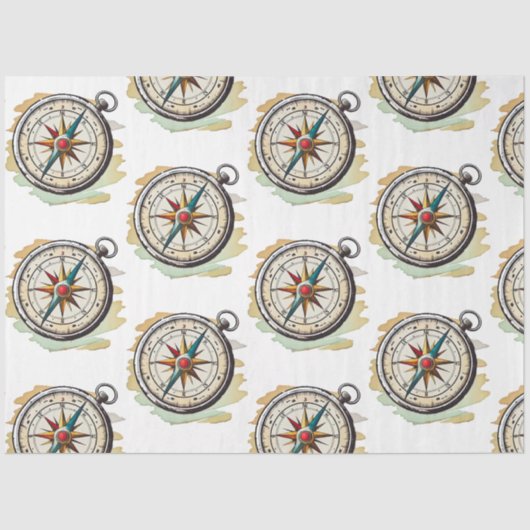 青かわいらし系航海のデザイン7 薄葉紙 (正面)