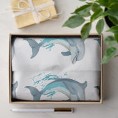 青かわいらし系航海のデザイン8 薄葉紙 (ギフト)