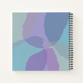 青かわいらし紫のスケッチ ノートブック (裏面)