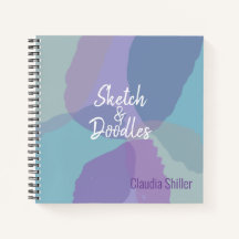 青かわいらし紫のスケッチ