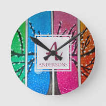 青かわいらし緑オレンジピンク|モノグラム