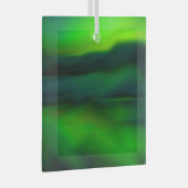 青かわいらし緑ノーザンライトサンキャッチャー ガラスオーナメント (正面右)