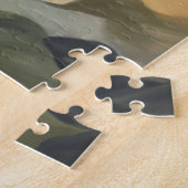 青かわいらし色で ジグソーパズル (側面)