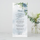 青かわいらし色の白い結婚花 メニュー (スタンド正面)