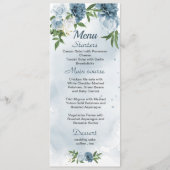 青かわいらし色の白い結婚花 メニュー (正面)