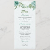 青かわいらし花緑葉植物 メニュー (正面)