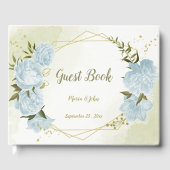 青かわいらし花葉幾何 ゲストブック (正面)