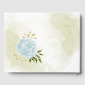 青かわいらし花葉幾何 ゲストブック (裏面)