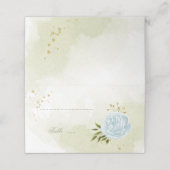 青かわいらし花葉緑 プレイスカード (外部開封)