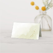 青かわいらし花葉緑 プレイスカード (裏面)