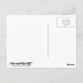 青かわいらし馬はがき ポストカード (裏面)