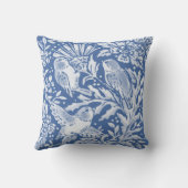 青かわいらし鳥林フローラ自然動物 クッション (裏面)